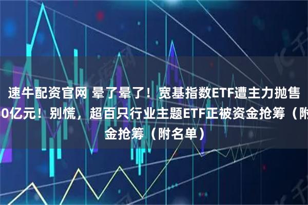 速牛配资官网 晕了晕了！宽基指数ETF遭主力抛售逾2000亿元！别慌，超百只行业主题ETF正被资金抢筹（附名单）